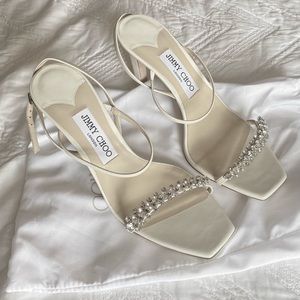 Jimmy Choo crystal embellished sandal high heels (pumps/sling backs) 39